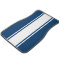 Blue & White Racer Stripe Car Mats