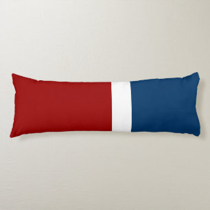Blue White Red Color Block Style Design Body Pillow