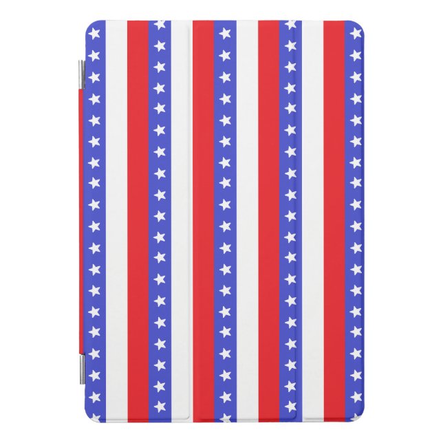 Blue White Red Stripes iPad Pro Cover (Front)