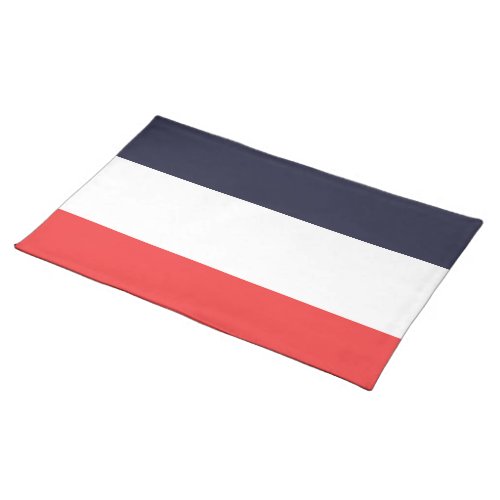 Blue White  Red Stripes Striped Design Cloth Placemat