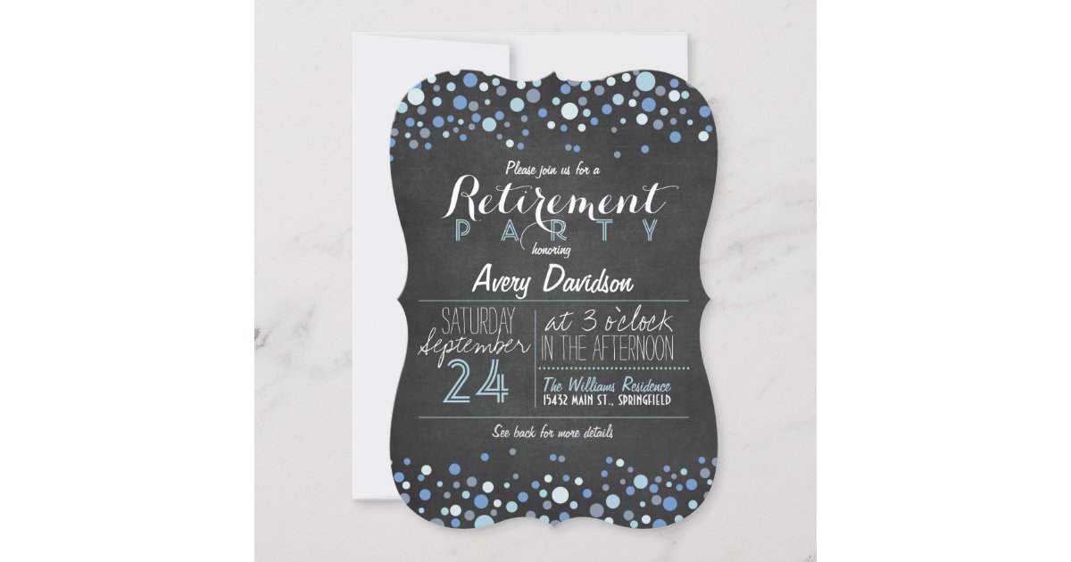 professional retirement invitations