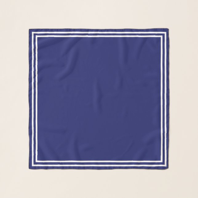 Blue & White Sailor Collar Scarf (Front)