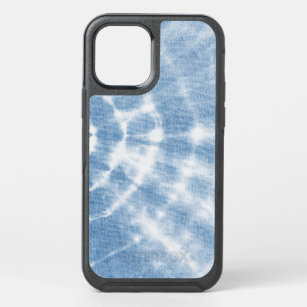 Blue White Shibori Tie Dye OtterBox Symmetry iPhone 12 Case