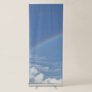 Blue White Simple Best Vertical Retractable Banner