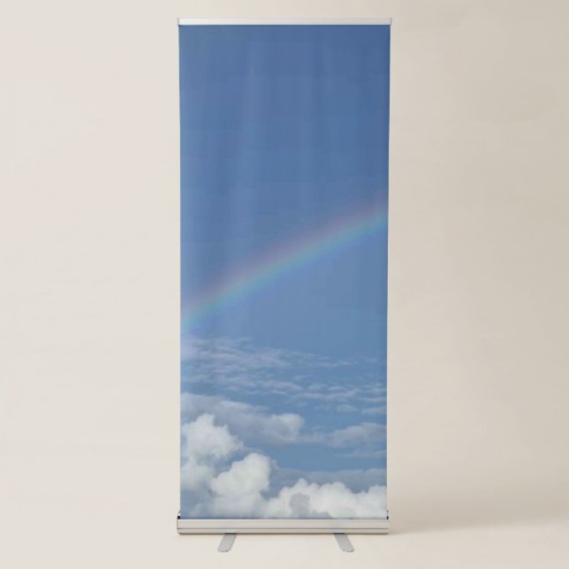 Blue White Simple Best Vertical Retractable Banner (Front)