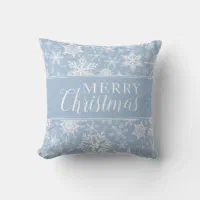 Snowflake Blue Pillow Christmas Pillows Blue Christmas Pillow Couch  Holidays Pillows Holiday Pillow Xmas Pillows Snowflakes Pillow 