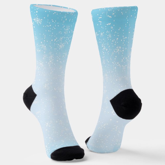 Blue & White  Socks (Angled)