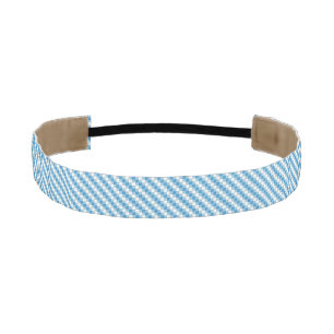 Blue-white squares background athletic headband