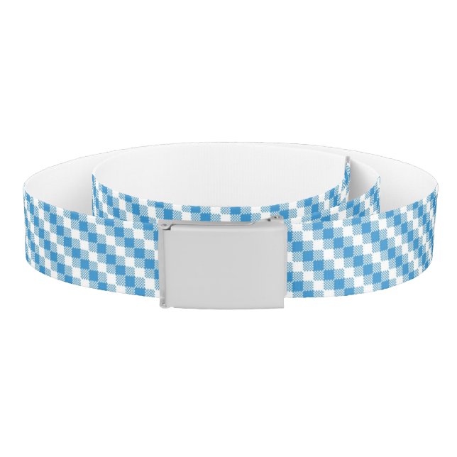 Blue-white squares background belt (Coil)