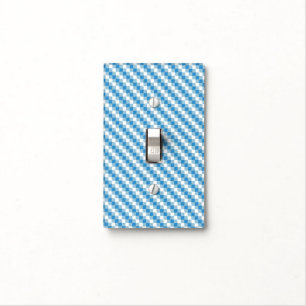Blue-white squares background light switch cover