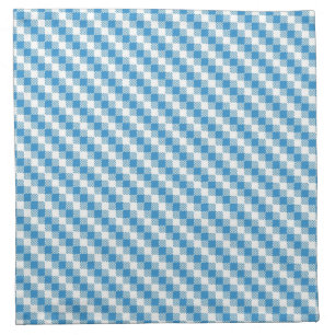 Blue-white squares background napkin