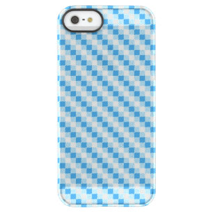 Blue-white squares background permafrost iPhone SE/5/5s case