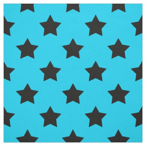 Blue White Stars Pattern Decorative Textile Fabric
