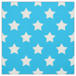Blue White Stars Pattern Decorative Textile Fabric