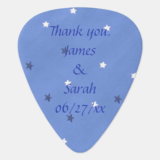 blue white stars personalized guitar picks favors zazzle com