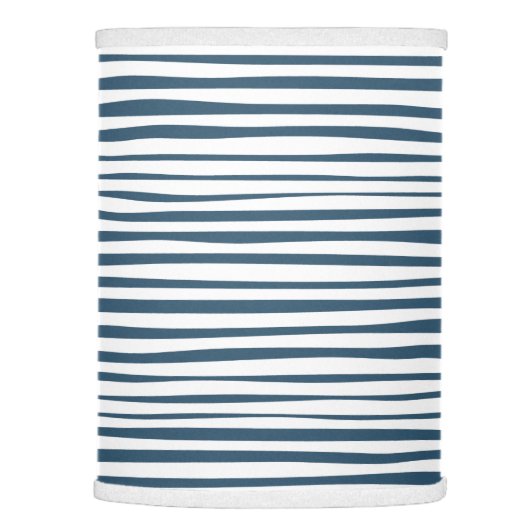 Blue White Stripe Custom Lamp Shade (Right)