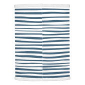 Blue White Stripe Custom Lamp Shade (Back)