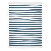 Blue White Stripe Custom Lamp Shade (Front)