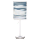 Blue White Stripe Custom Table Lamp (Right)