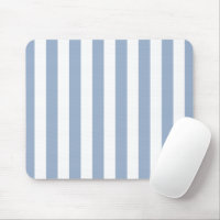 Blue & White Stripe Mousepad