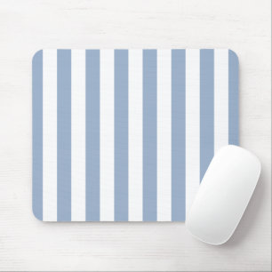 Blue & White Stripe Mousepad