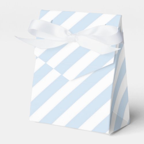 Blue  White Striped Birthday Party Favor Boxes