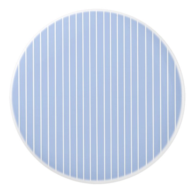 Blue white striped ceramic knobs (Front)