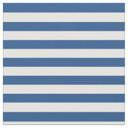 Blue &amp; White Striped Fabric