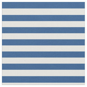 Blue & White Striped Fabric
