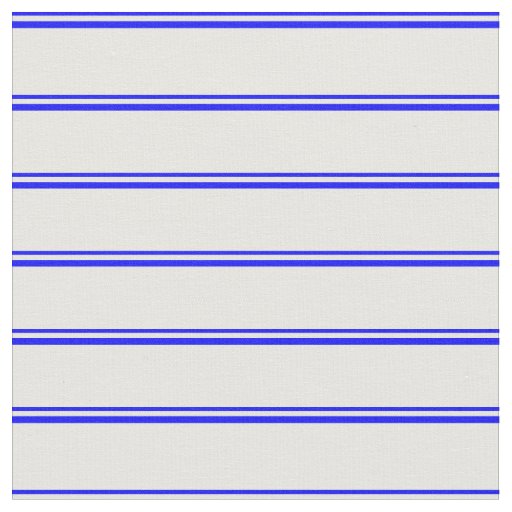 Blue & White Striped/Lined Pattern Fabric