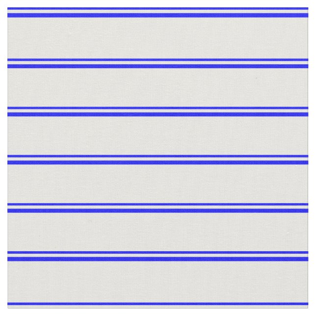 Blue & White Striped/Lined Pattern Fabric (Close Up)