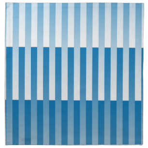 Blue White Striped Pattern Cloth Napkin