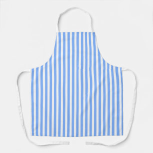 Blue White Stripes Chef Baker Caterer Apron