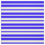 Blue White Stripes Pattern Design Fabric