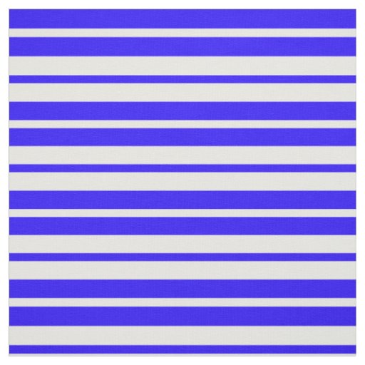Blue White Stripes Pattern Design Fabric