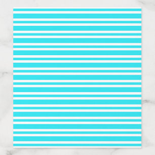 Blue White Stripes Pattern Envelope Liner