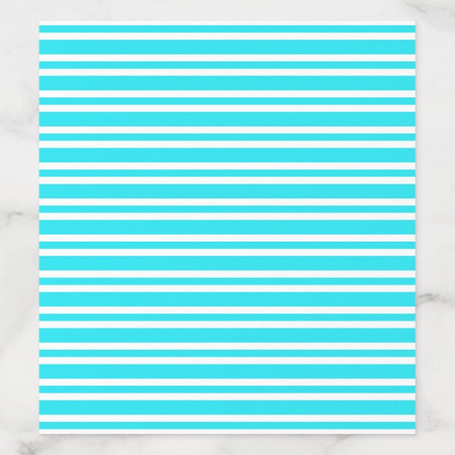 Blue White Stripes Pattern Envelope Liner (Design)