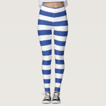 blue white stripes pattern tights