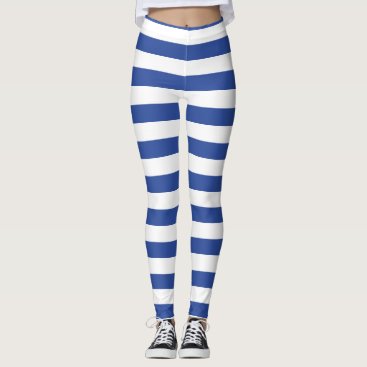 blue white stripes pattern tights