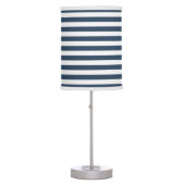 Blue/White Stripes Table Lamp (Front)