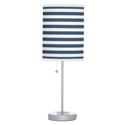 Blue/White Stripes Table Lamp (Right)