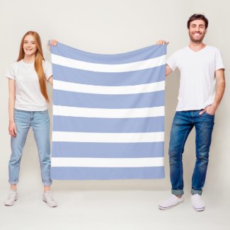 Blue White Summer Coastal Stripe Pattern