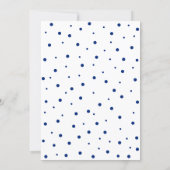 Blue & White | Surprise Adult Birthday Party Invitation (Back)