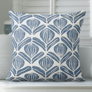 Blue & White Throw Pillow