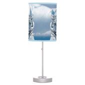 Blue White Tiger Table Lamp (Front)