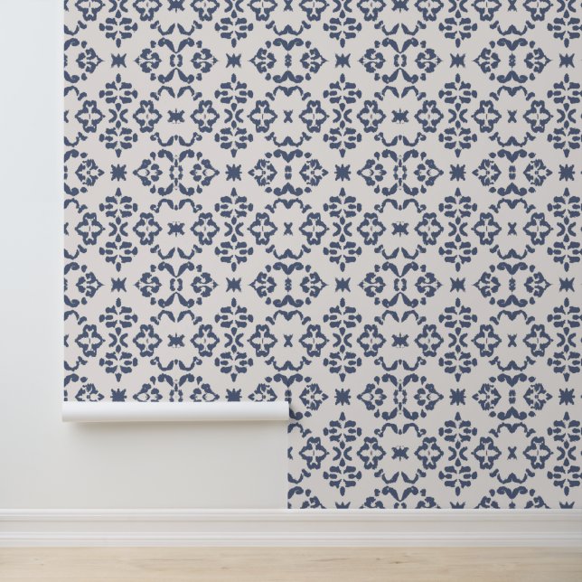 Blue & White Victorian Elegance  Wallpaper (Application)