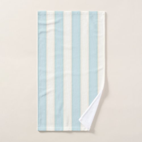 Blue  White Victorian Stripes Cottage Style Gift Hand Towel