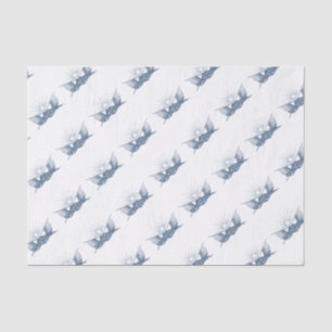 Blue & White Vintage American Flags w/Shining Star Tissue Paper