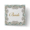 Blue white vintage filigree photo