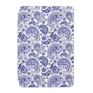 Blue & White Vintage Floral Paisley Pattern iPad Mini Cover